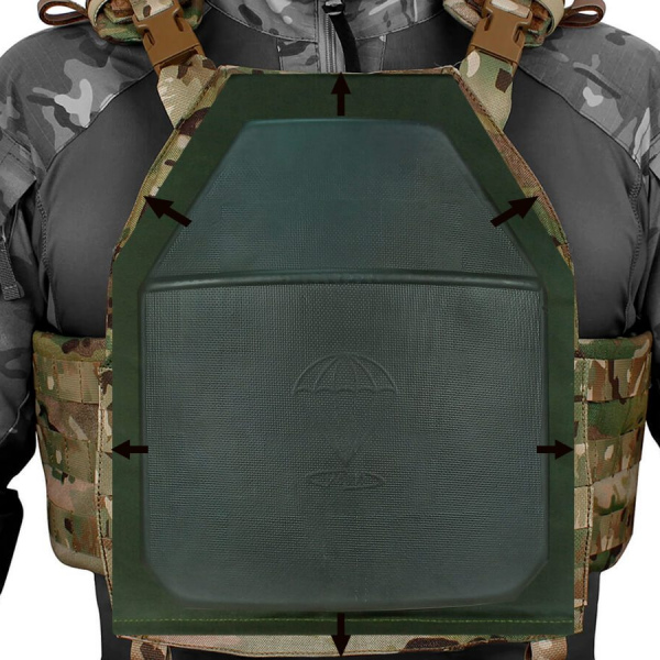 Баллистика в спину бронежилета АТОМ Увеличенный Gear Craft (Акетон БП)